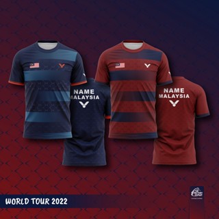 เสื้อกีฬาแบดมินตัน มาเลเซีย บาดิมินตัน (ทัวร์โลก 2022)