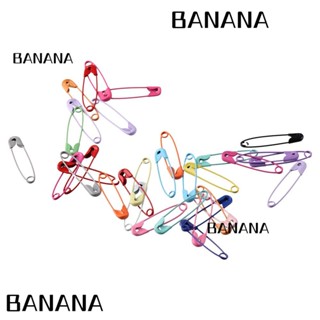 Banana1 เข็มเย็บผ้า โลหะ หลากสี 100 ชิ้น