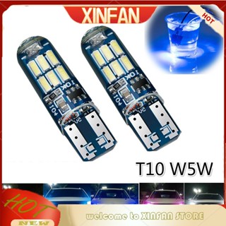 Xinfan T10 4014 W5W หลอดไฟ LED บรรยากาศ กันน้ํา และทนความร้อน สําหรับไฟอ่านหนังสือ ติดป้ายทะเบียนรถยนต์