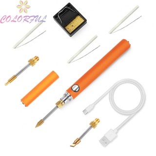 【COLORFUL】Charging Iron Kit 16x1.4cm For Wire Welding Soldering Tools Stainless Steel