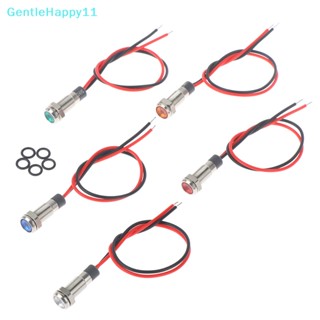 Gentlehappy ไฟเตือน led P67 6 มม. 3v 5v 6v 12v 24v 220v กันน้ํา