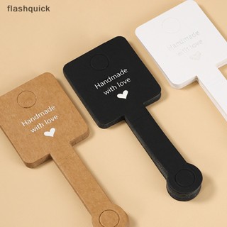 Flashquick กระดาษแข็ง มีกาวในตัว ขนาด 4x10 ซม. สําหรับใส่เครื่องประดับ สร้อยข้อมือ ของขวัญ 50 ชิ้น