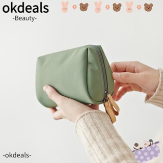 Okdeals กระเป๋าถือ กระเป๋าเดินทาง ขนาดใหญ่ จุของได้เยอะ แบบพกพา กันน้ํา หลากสี สําหรับใส่เครื่องสําอาง ตกแต่งบ้าน