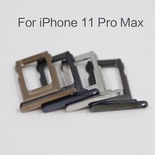 ถาดใส่ซิมการ์ด แบบเดี่ยว และคู่ อุปกรณ์เสริม สําหรับซิมการ์ด IP 11 Pro Max 1 ชิ้น