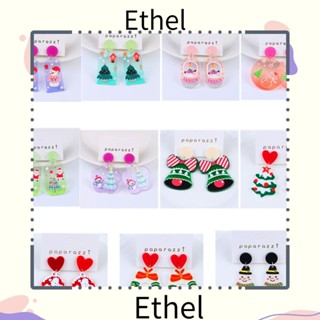 Ethel1 ต่างหูแฟชั่น อะคริลิค รูปเกล็ดหิมะ คริสต์มาส