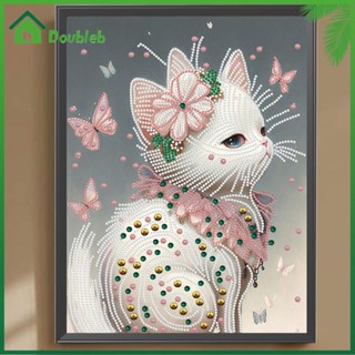 【Doub X ✮】ภาพวาดปักเพชร รูปแมว 5D DIY สําหรับตกแต่งบ้าน ✮