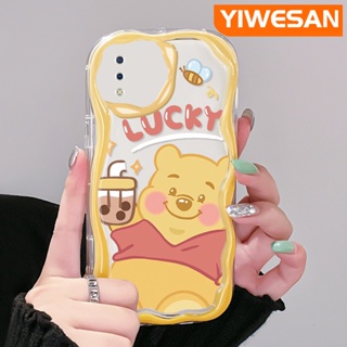 เคสโทรศัพท์มือถือแบบนิ่ม ใส กันกระแทก ลายการ์ตูนหมี สีมาการอง สําหรับ VIVO Y93 Y93s Y91 Y91i Y95