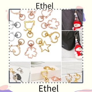 Ethel1 5 ชิ้น ตะขอสแน็ป พวงกุญแจโลหะ จี้พวงกุญแจ DIY พวงกุญแจ กุ้งก้ามกราม