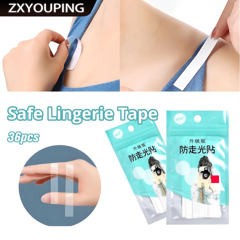 Zxyouping 36 เทปกันโป๊ เทปแปะกันโป๊ สติกเกอร์สองหน้ากันลื่น การยึดเสื้อผ้า