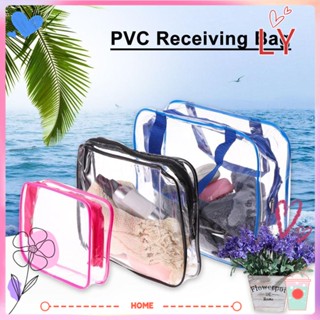 Ly กระเป๋าเครื่องสําอาง PVC แบบใส 3 ชิ้น ต่อชุด