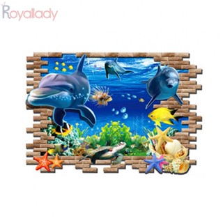 #ROYALLADY#Wall สติกเกอร์โลหะ พลาสติก มีกาวในตัว กันน้ํา ลอกออกง่าย สําหรับติดตกแต่งกระเบื้อง