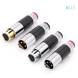 Will สายเคเบิลเชื่อมต่อสัญญาณ XLR ตัวผู้ และตัวเมีย 3Pin XLR