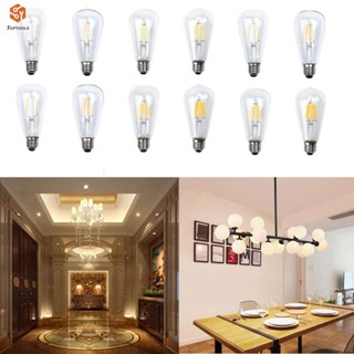 หลอดไฟ LED ST64 64x148 มม. ฐานสกรู รูปลูกโลก สไตล์เรโทร DIY