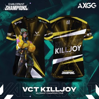 เสื้อเกมมิ่ง vct - killjoy แฟชั่นใหม่ valorant