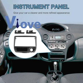 แผ่น DVD สเตอริโอ กรอบสีดํา 2 DIN สําหรับ Toyota Yaris Echo Vitz 1999-2005