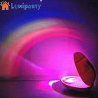 Lumiparty โคมไฟโปรเจคเตอร์ Led 3 โหมด สีรุ้ง หลากสีสัน สําหรับตกแต่งบ้าน ห้องนอนเด็ก