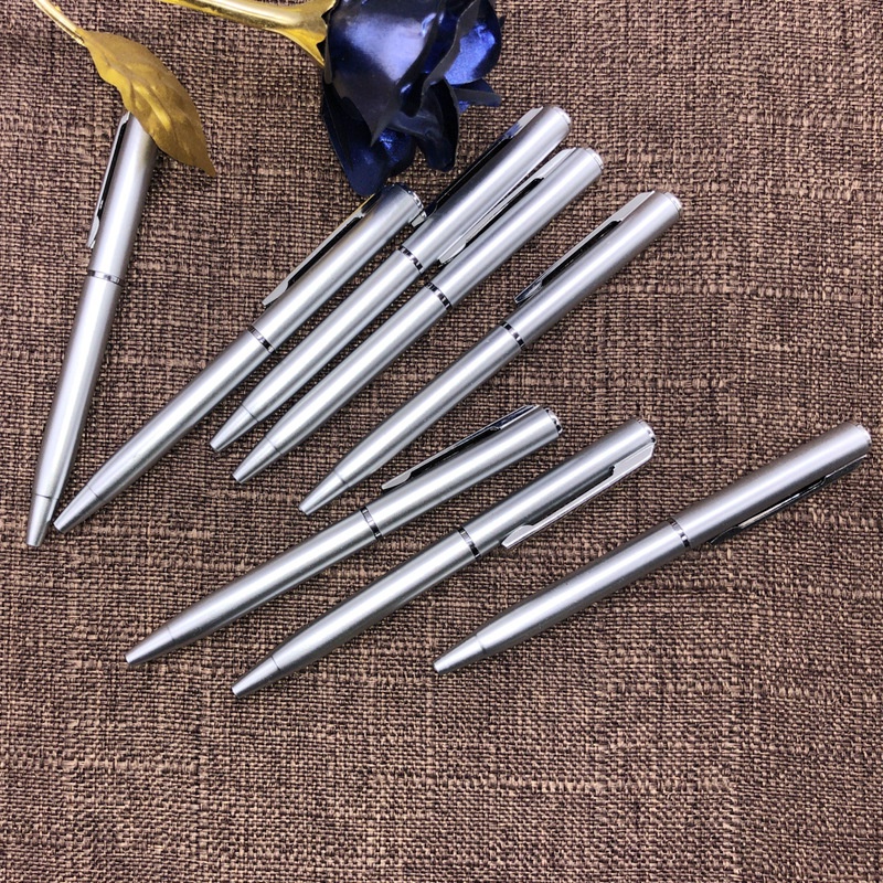 ปากกาลูกลื่นพลาสติก หมุนได้ ขนาดเล็ก 10 ซม. สีฟ้า สร้างสรรค์ เครื่องเขียน การเรียนรู้ 1 ชิ้น