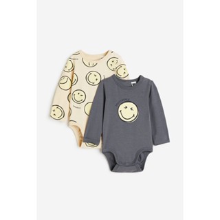 H&amp;M  Boy 2-pack long-sleeved bodysuits 1118134_1