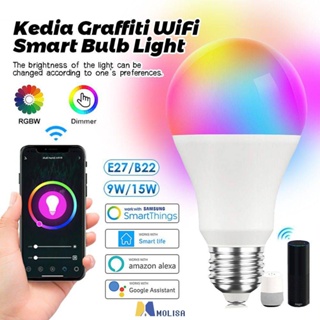 Tuya E27 15W Bluetooth Smart Lamp Rgb Cw Smart Lamp MOLISA MOLISA