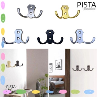 Pista ตะขอแขวนเสื้อคลุม ห้องครัว / ห้องน้ํา โลหะผสมสังกะสี เจาะเสื้อโค้ท กระเป๋า หมวก ไม้แขวนเสื้อ