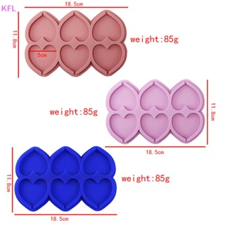 (KFL) ขายดี แม่พิมพ์ซิลิโคน รูปหัวใจ ดาว สําหรับทําอมยิ้ม เค้ก