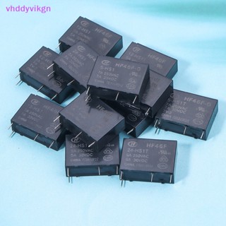 รีเลย์ VHDD HF46F -G- 5 12 24 -HS1 -HS1T 7A 5A 4Pin 250VAC 30VDC DC5V 12V 24V HF46F-1 TH