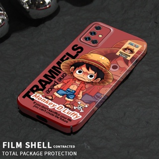 เคสโทรศัพท์มือถือ PC แข็ง ลายการ์ตูนลูฟี่ โซโร วันพีช สไตล์เกาหลี สําหรับ Samsung Galaxy A51 M40S A52 A53 A13 A04S A12 A12s A11 A04 A02 A02S A03