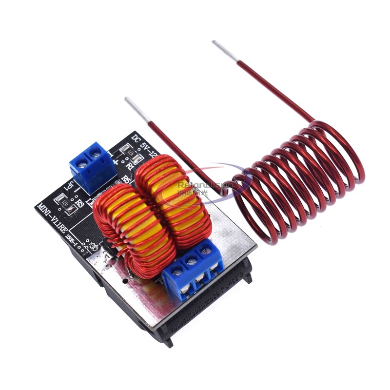 เครื่องทําความร้อน 5-12V 120W Mini ZVS DIY หม้อหุงข้าว + คอยล์จุดระเบิด