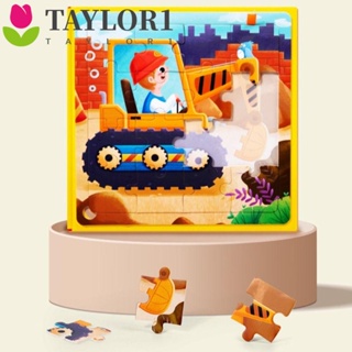 Taylor1 หนังสือปริศนาแม่เหล็ก พับได้ การเรียนรู้กระดาษ ยานพาหนะ Montessori ของเล่นเพื่อการศึกษา ของขวัญสัตว์