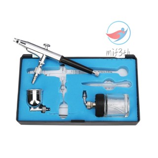 Airbrush  Gravity and Siphon Feed Airbrush 0.3mm Nozzle 22cc &amp; 7cc Cups for Cake Decorating Model Painting