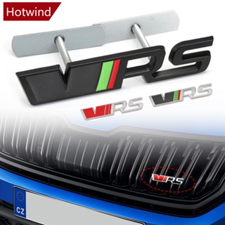 Hotwind สติกเกอร์โลโก้ VRS ตราสัญลักษณ์ สําหรับติดกระจังหน้ารถยนต์ Skoda VRS Octavia 1 2 3 Rapid Kodiaq Karoq Fabia Kamiq Superb G8J9