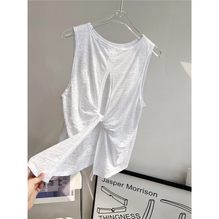 YOGATRUTH เสื้อยืดแขนกุด ระบายอากาศ แห้งเร็ว ออกกำลังกาย thumbnail 8