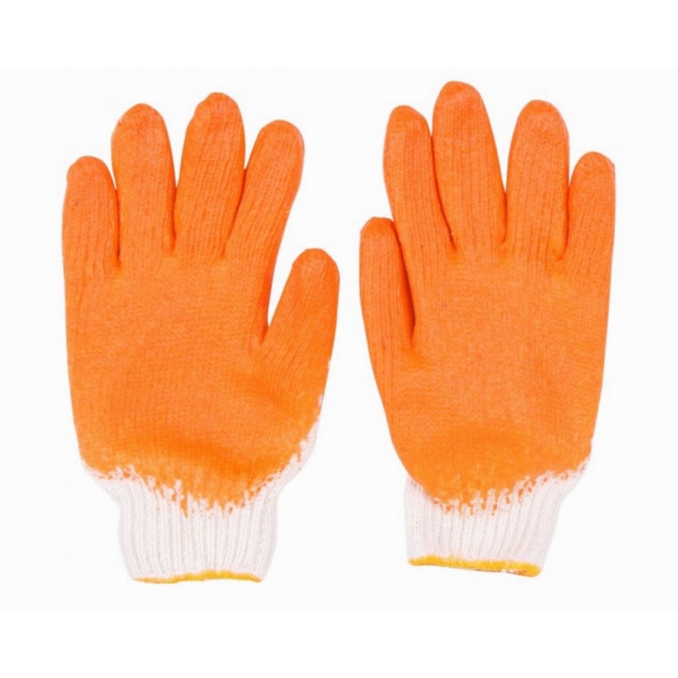 Total ถุงมือผ้าบาง เคลือบด้านหน้า ( ผ้าฝ้าย / ผ้าคอตตอน + โพลีเอสเตอร์ ) เคลือบยางไนไตรท์ รุ่น TSP12