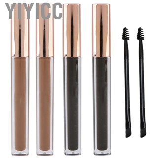 Yiyicc with Brush Eyebrow Tint Gel  Portable Dye People natural black brown hair for Women Girls