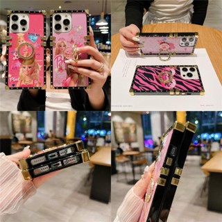 การ์ตูน Barbie คดี for Vivo V29 lite V27 V27Pro V27E 5G X90 Pro Y02S Y22S Y35 Y22 Y16 4G 2022 เคสมือถือ Cute Cartoon Cover 360 support love Soft TPU Phone Case