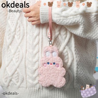 Okdeals ที่ใส่บัตร ตุ๊กตาการ์ตูนกระต่าย หมี โฟโต้การ์ด ป้องกัน