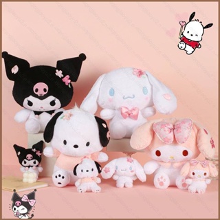 SANRIO Hqy2 ตุ๊กตาซากุระ ซานริโอ้ Kuromi Melody Cinnamoroll Pachacco ของเล่น ของขวัญ สําหรับเด็กผู้หญิง MY2