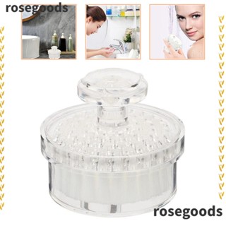 Rosegoods1 แปรงทําความสะอาดรูขุมขนบนใบหน้า มัลติฟังก์ชั่น ฝ้า ทําความสะอาดล้ําลึก แปรงอาบน้ําขัดผิว