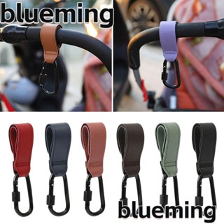 Blueming2 ตะขอแขวนรถเข็นเด็ก หนัง PU อเนกประสงค์ ทนทาน หมุนได้