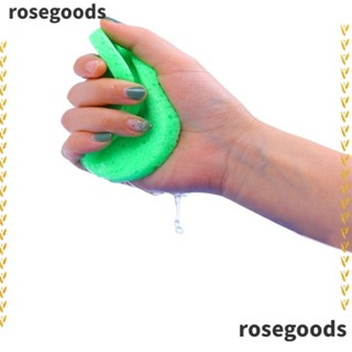 Rosegoods1 ฟองน้ําทําความสะอาดผิวหน้า เครื่องมือแต่งหน้า Exfoliator ทําความสะอาดผิวกาย