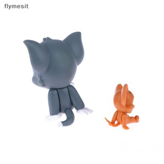 Flymesit โมเดลฟิกเกอร์ Tom and Jerry Kawaii Blind Box ของขวัญคริสต์มาส ของเล่นสําหรับเด็ก