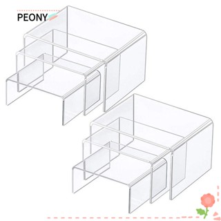 Peonypavilion ชั้นวางเครื่องประดับ อะคริลิคใส ทรงสี่เหลี่ยม ขนาดใหญ่ 2 ชุด