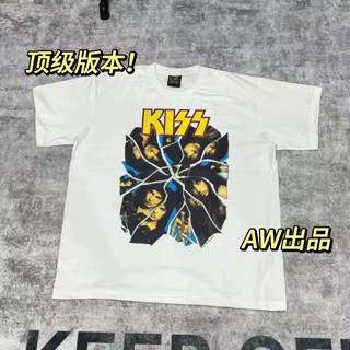 TKND KISS Love Gun T-shirt rock American street retro old loose printed vintage cotton short sleeve