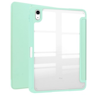 เคสแท็บเล็ต อะคริลิค พร้อมช่องใส่ดินสอ สําหรับ iPad 10 2022 10th Generation A2696 Air 4 5 3 Pro 11 10.5 10.2