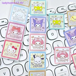 Doulady สติกเกอร์เทปกาว ลายการ์ตูนอนิเมะ Sanrio Kawaii น่ารัก มีกาวในตัว สําหรับติดตกแต่งสมุด 500 ชิ้น ต่อม้วน