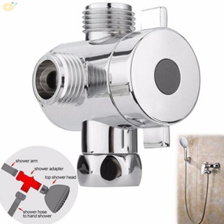 【VARSTR】Adjustable Valve Shower Head Tap BSP Chrome Diverter Valve Electroplating