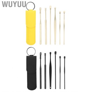 Wuyuu Portable Earwax  Cleaner Set U Shape Ear  Spiral Wax Too