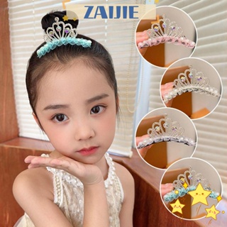 Zaijie24 มงกุฎ กิ๊บติดผม มงกุฎคริสตัล พลอยเทียม หรูหรา ของขวัญวันเกิด เครื่องประดับผม มงกุฎเจ้าหญิง เด็กสาว