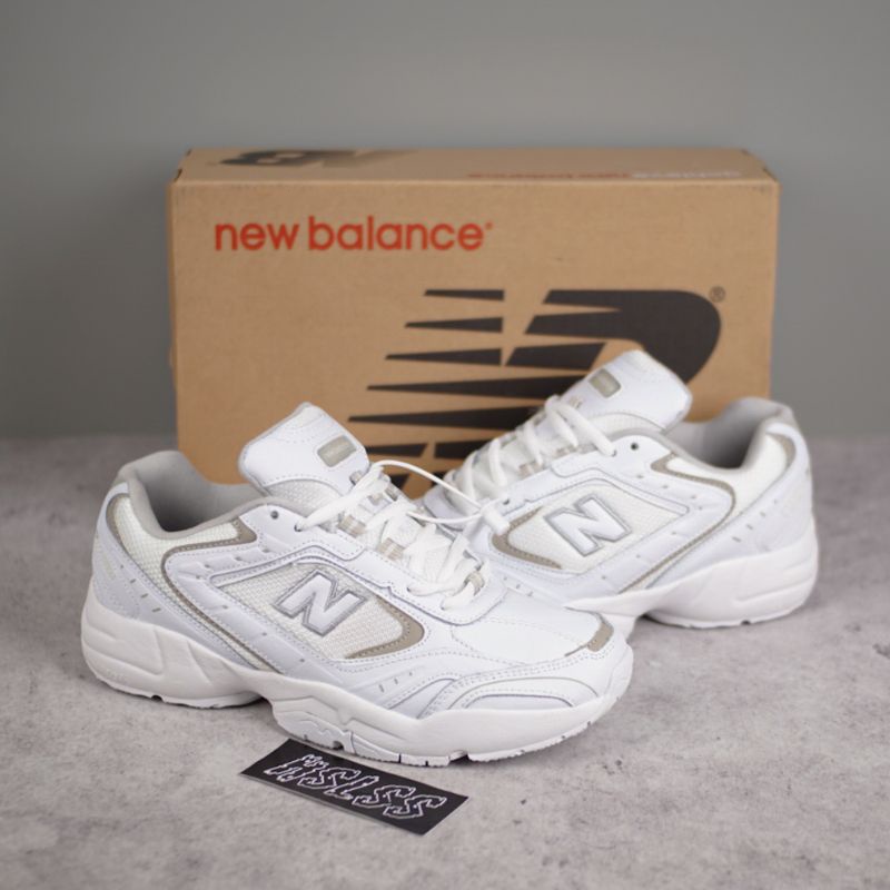 NEW BALANCE nb452 452 dvzi รองเท้าผ้าใบสีขาว