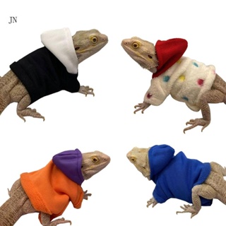 เสื้อแจ็กเก็ตกันหนาว มีฮู้ด แบบนิ่ม ลายมังกร JN Bearded Dragon ให้ความอบอุ่น